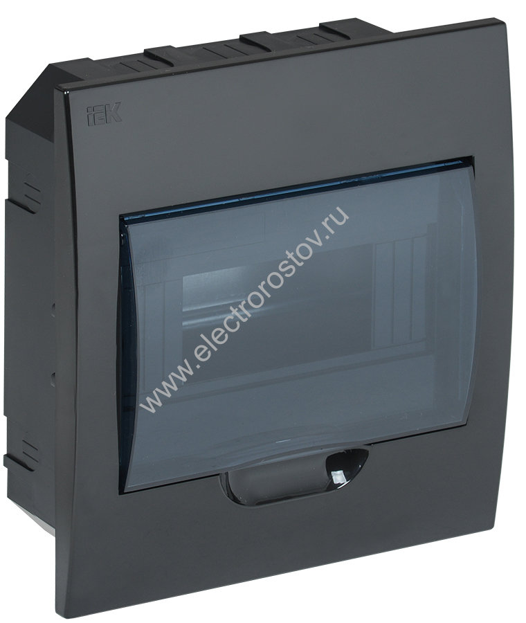 KREPTA 3 Корпус пластиковый встраиваемый ЩРВ-П-8 IP41 черный IEK