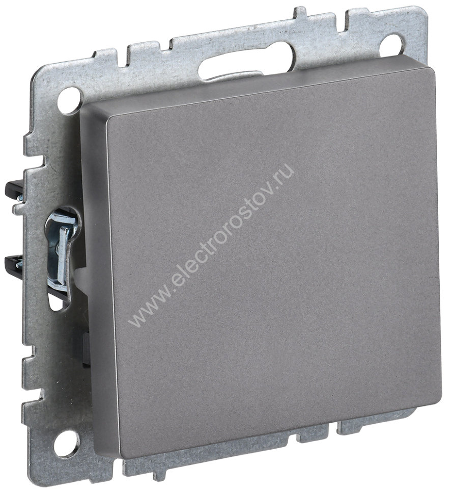 IEK BRITE BASE Сталь Выключ. 1-кл. перекр. 10А ВС10-1-3-БрС