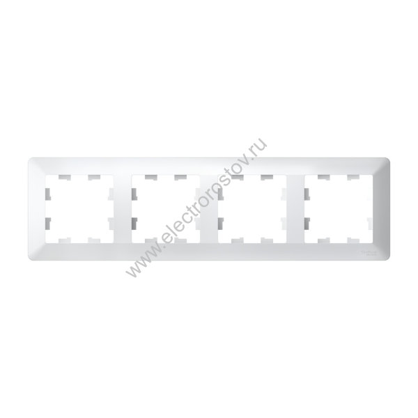 Systeme Electric AtlasDesign Air Белый/дымчатый белый Рамка 4-ая