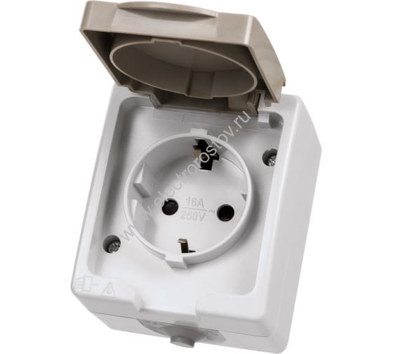 Вуокса Розетка 1-я с/з IP54 TDM