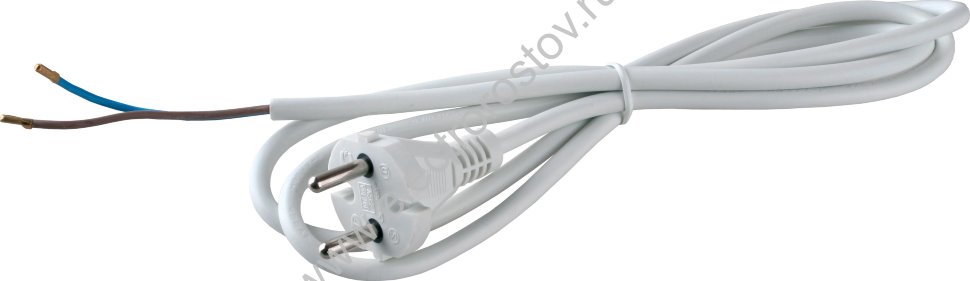 Шнур с электр. вилкой (ПВС-ВП 2х0,75) 2.2м