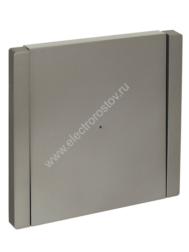 IEK FORTE&PIANO Сталь Выключатель 1-кл проходной с индикатором 10А FP504