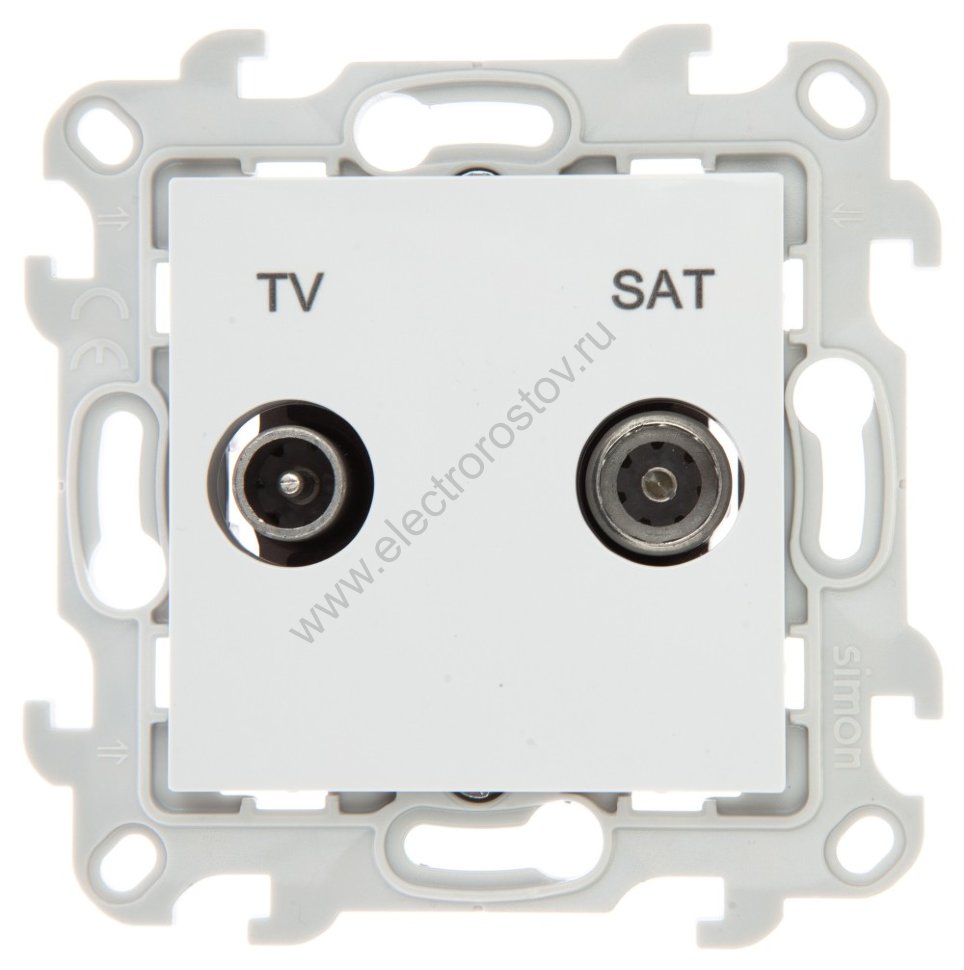 Simon 24 Белый Розетка TV-SAT оконечная Simon