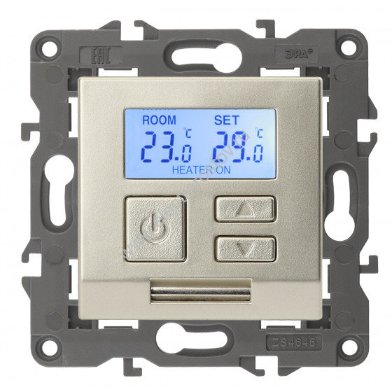 Elegance Шампань Терморегулятор универсальный ЭРА