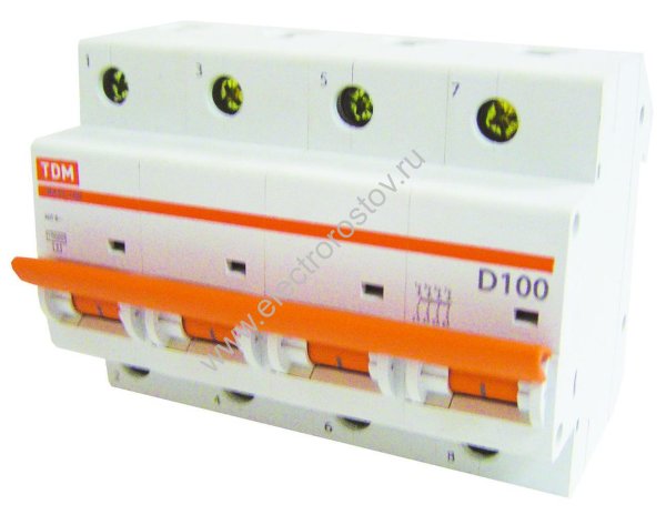 ВА 47-100 Автоматический выключатель 4Р C100 10кА TDM