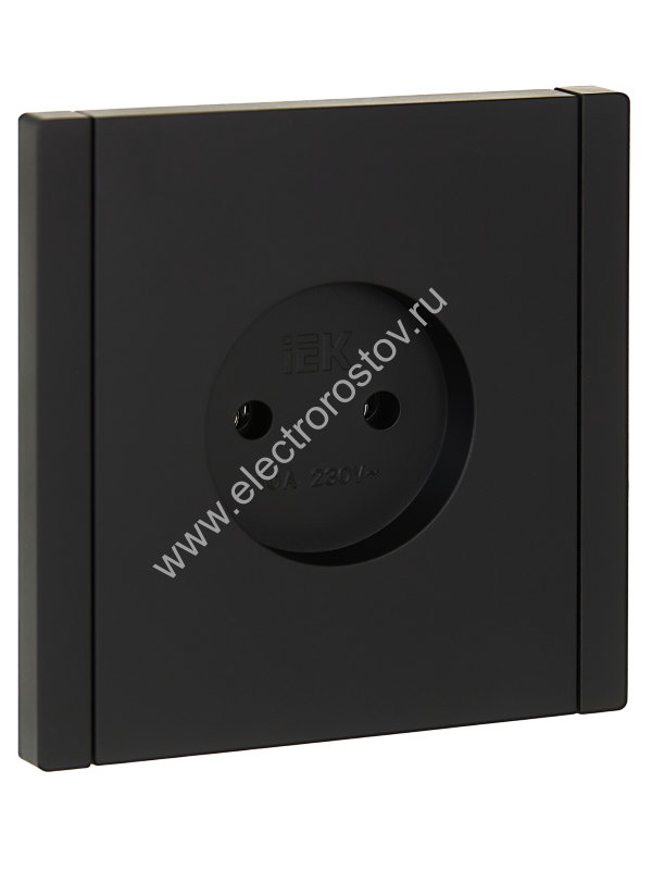 IEK FORTE&PIANO Черный Розетка б/з винтовое крепление 10А FP118