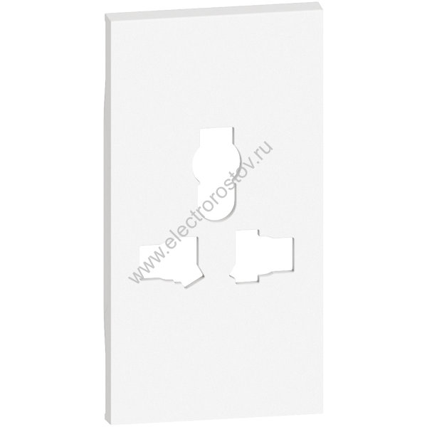 BT Living now Белый Лицевая панель для розеток мультистандарт 2 мод