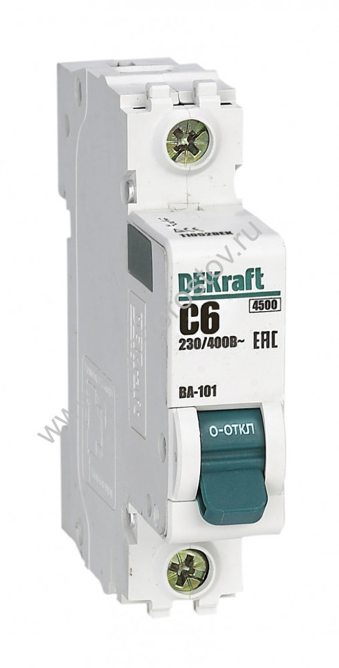 ВА-101 Автоматический выключатель 1P C06 4.5кА DEKraft