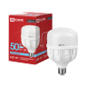 Лампа светодиодная LED 50Вт E27 с адаптером Е40 6500K IN HOME