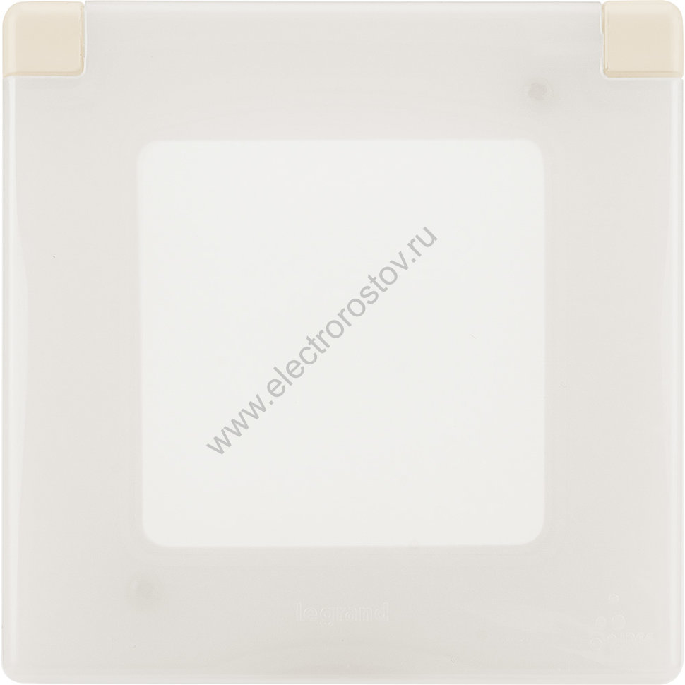 INSPIRIA Слоновая кость Рамка с защитной крышкой IP 44 Legrand