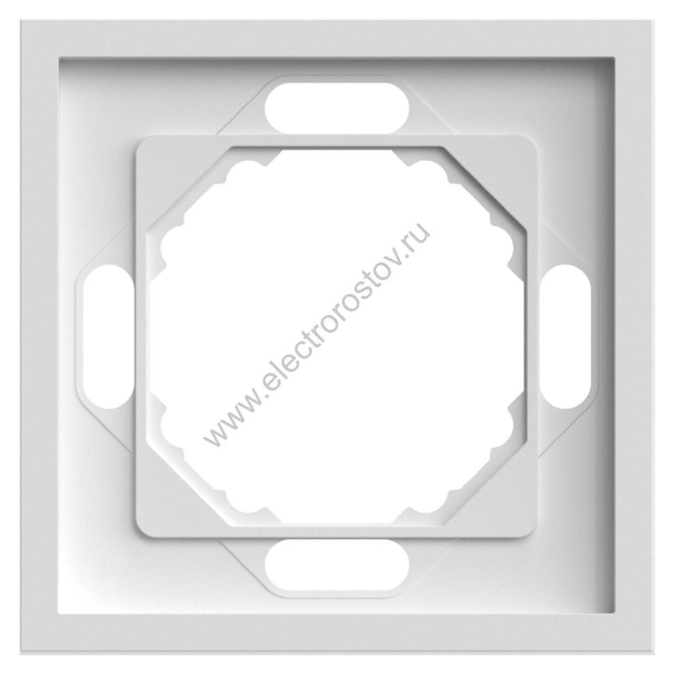 Эмили Рамка 1-местная, белый фарфор, soft touch