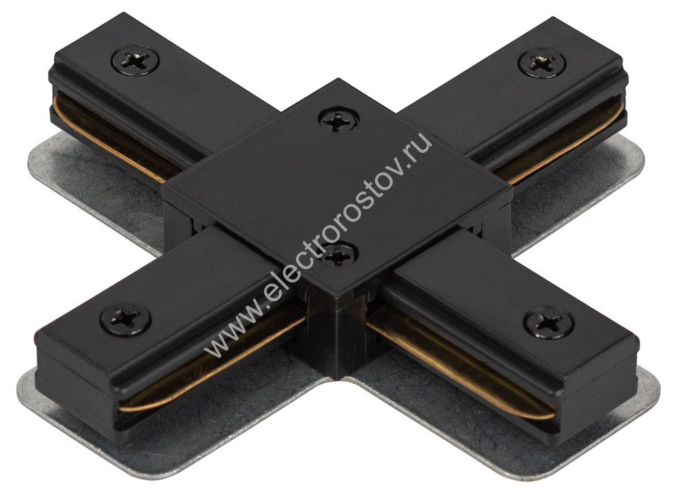 ЭРА Коннектор TR-1PA-СX-BK X-образный для однофазного шинопровода черный