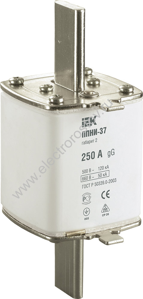 IEK Плавкая вставка предохранителя ППНИ-37, габарит 2, 250А