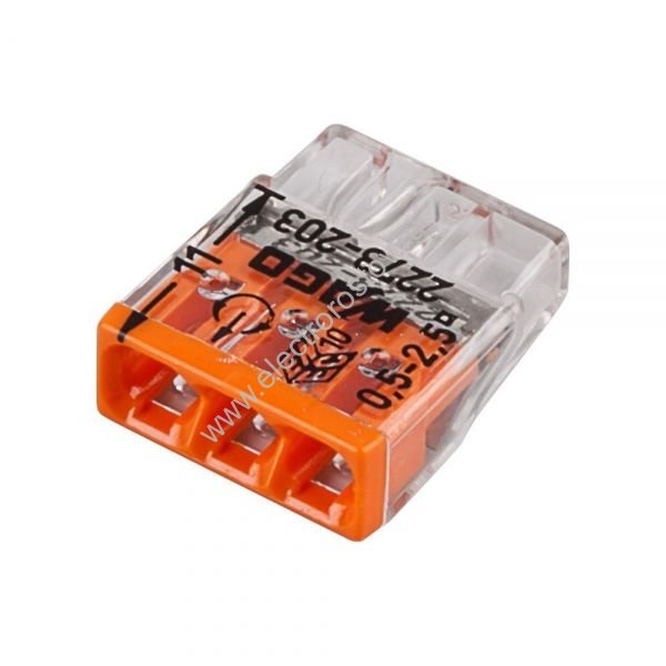 Клемма для одножильных проводников 3х0,5-2,5мм² WAGO