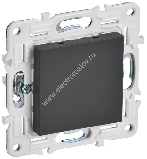 IEK SKANDY Графит Заглушка с суппортом SK-C01G