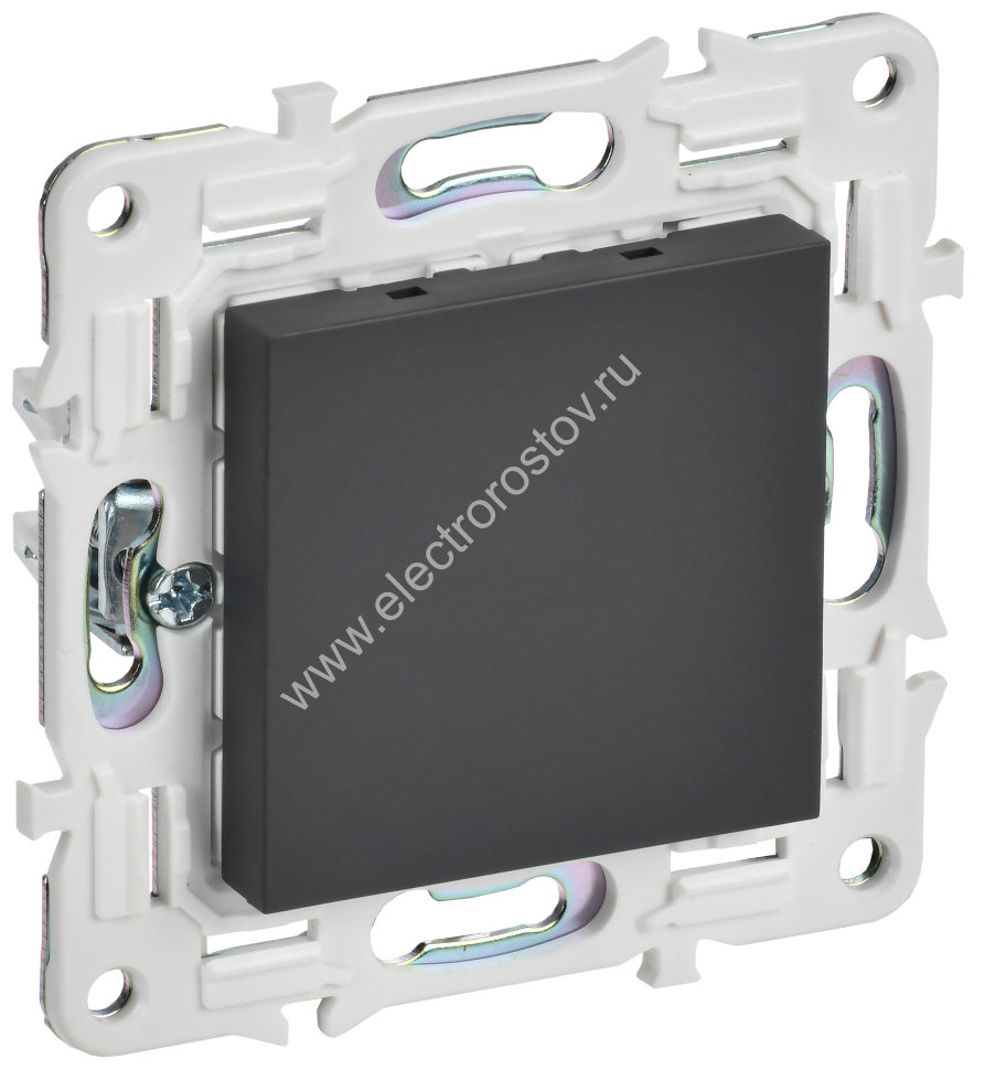 IEK SKANDY Графит Заглушка с суппортом SK-C01G