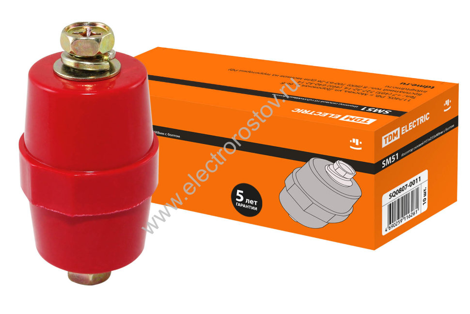 Изолятор SM-51 силовой Н51хD35хМ8 TDM