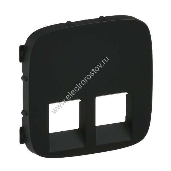 Valena Allure Антрацит Лицевая панель Интернет/Телефонная розетка 2-ая Legrand