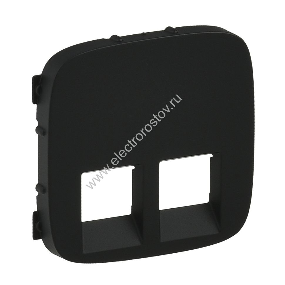 Valena Allure Антрацит Лицевая панель Интернет/Телефонная розетка 2-ая Legrand