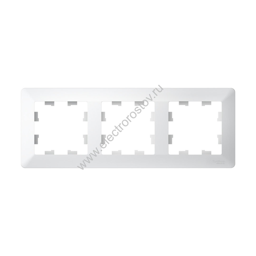 Systeme Electric AtlasDesign Air Лотос/дымчатый белый Рамка 3-ая