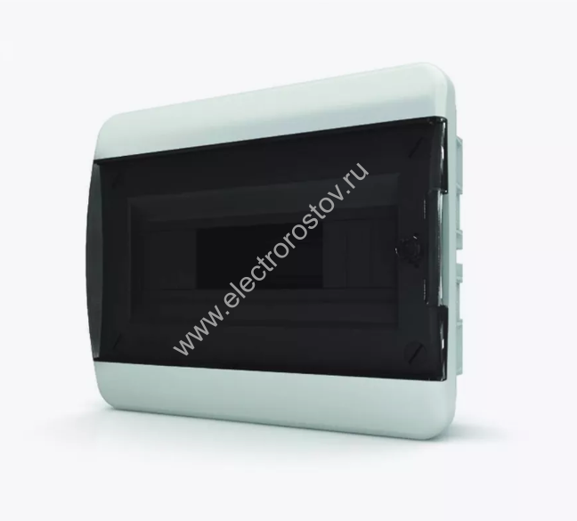 Щит встроенный 12 модулей, дверь прозрачная черная, IP40 tekfor