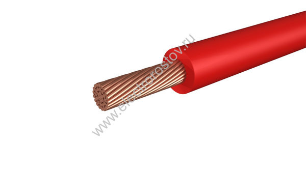 Провод ПуГВнг(А)-LS. 25мм² красный