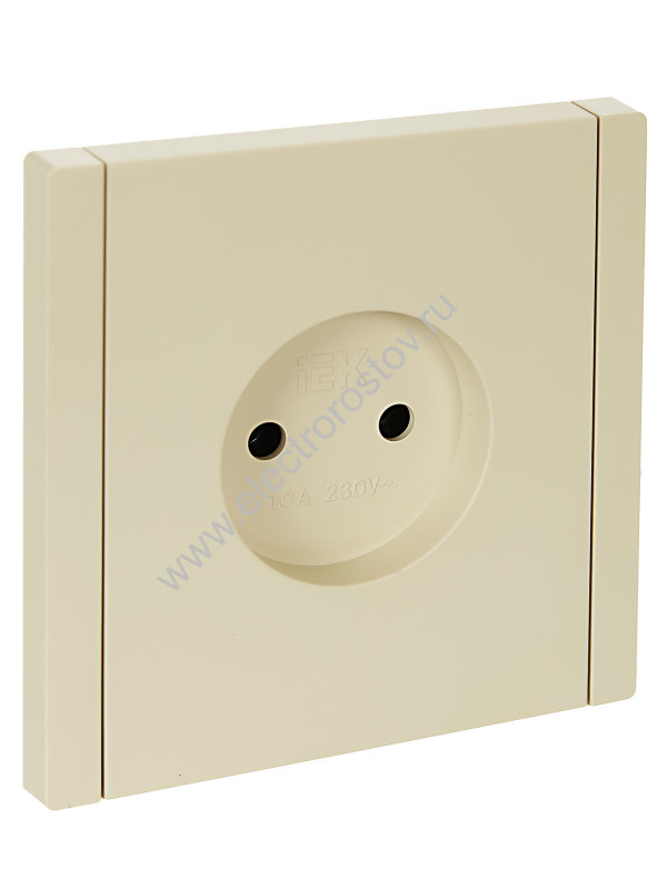 IEK FORTE&PIANO Ваниль Розетка б/з винтовое крепление 10А FP418