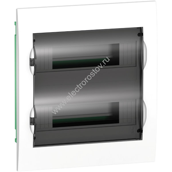 City9 Щит встраиваемый 24 модуля, дверь прозрачная черная, IP40 Systeme Electric