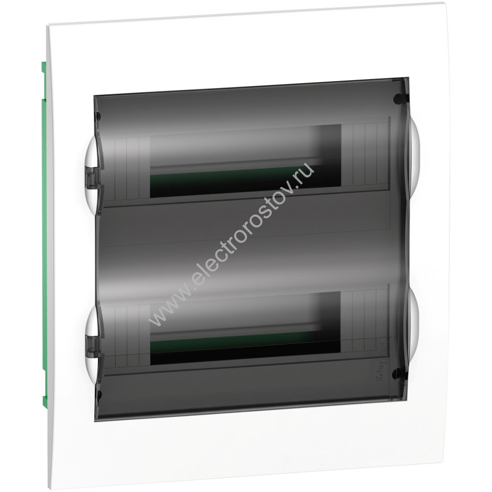 City9 Щит встраиваемый 24 модуля, дверь прозрачная черная, IP40 Systeme Electric