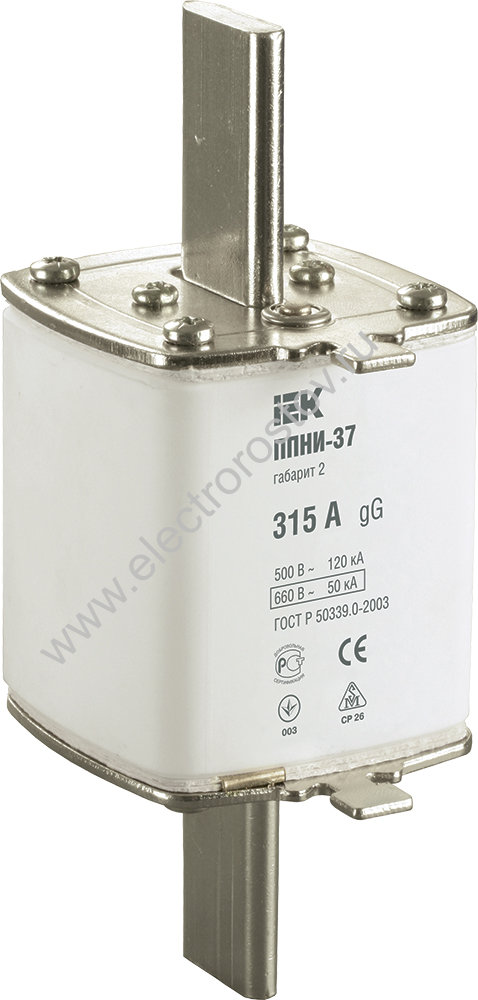 IEK Плавкая вставка предохранителя ППНИ-37, габарит 2, 315А