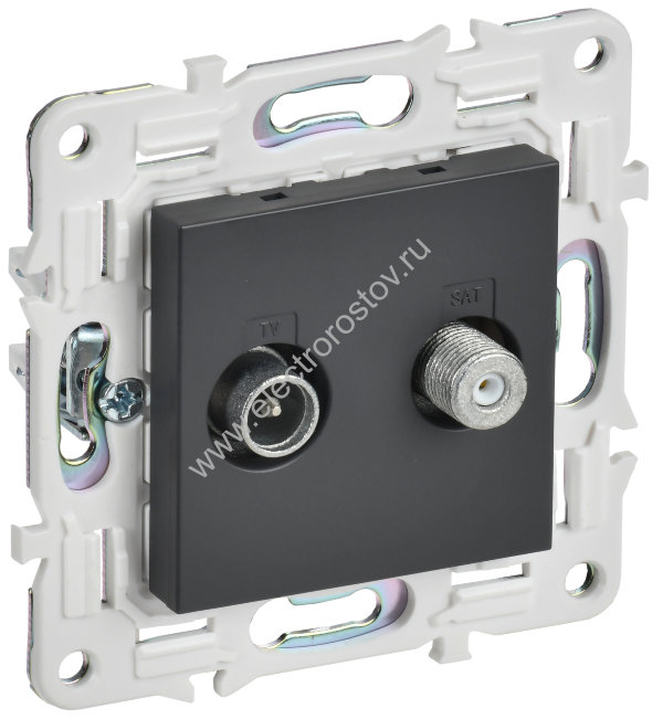 IEK SKANDY Титан Розетка двойная TV+SAT SK-A13T