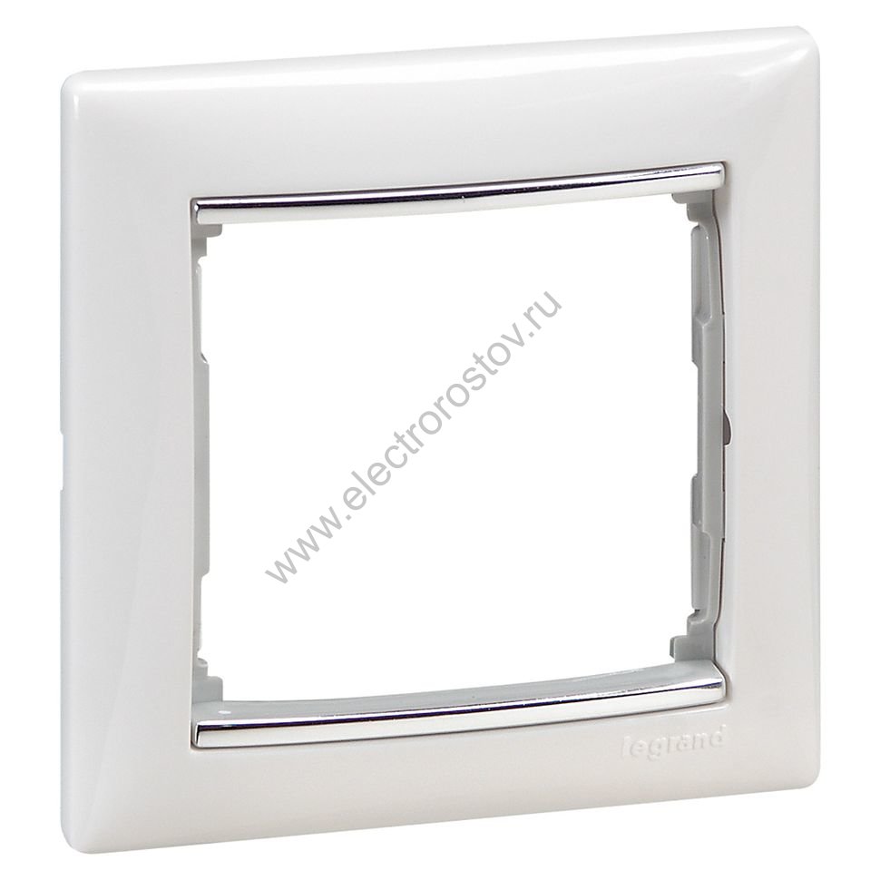 Valena Белый/Серебряный штрих Рамка 1-ая Legrand