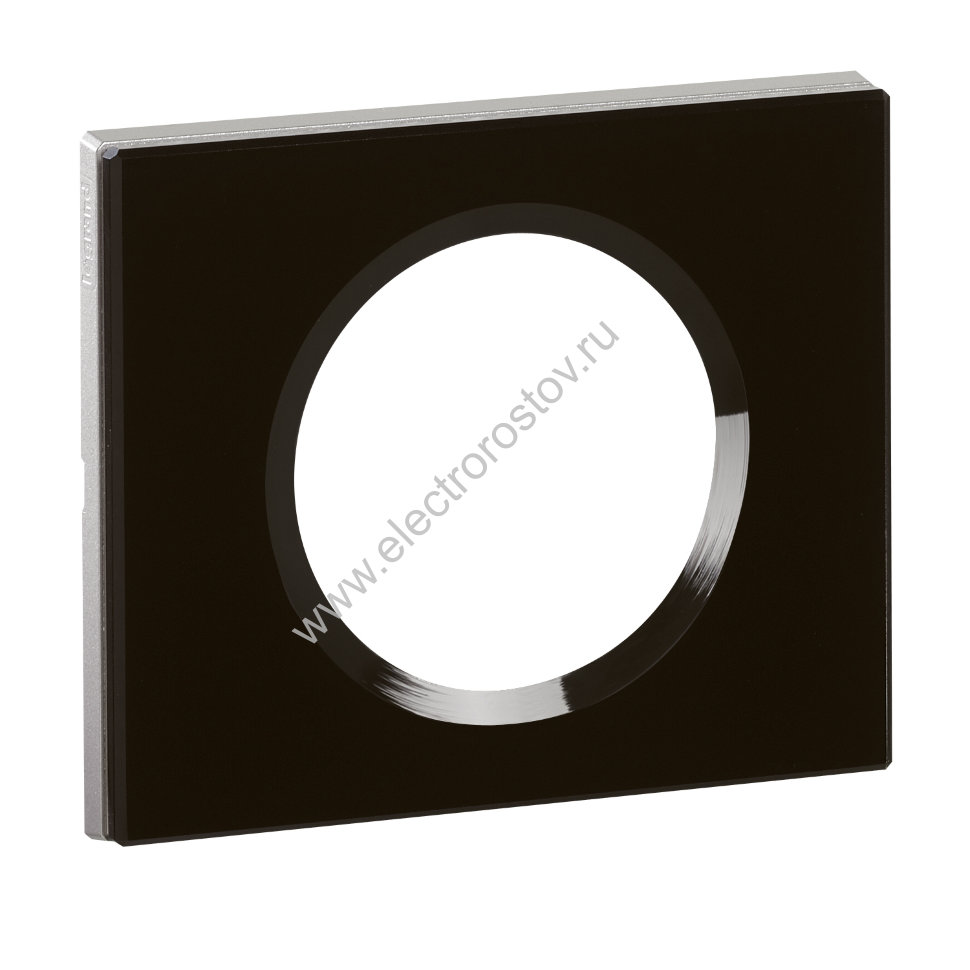 Celiane Черное стекло Рамка 1-ая (2 мод) Legrand