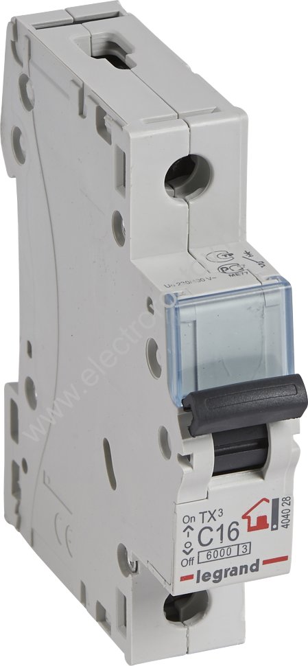 TX3 Автоматический выключатель 1P C16 6кА Legrand