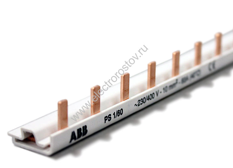 Шина соединительная PIN 1ф 60 мод. 80А PS1/60 ABB