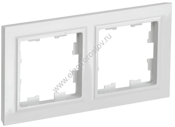 IEK BRITE BASE Белый Рамка 2-м РУ-2-БрБ