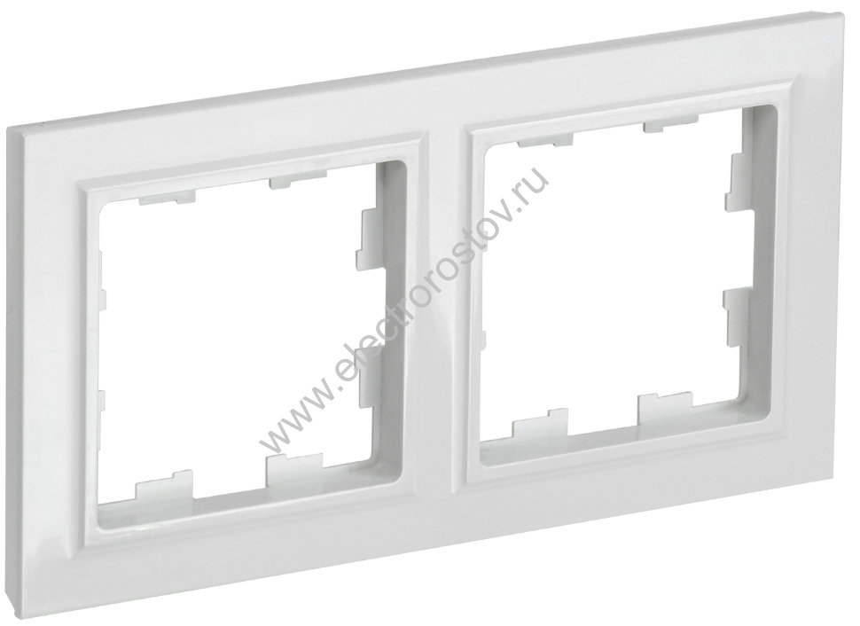 IEK BRITE BASE Белый Рамка 2-м РУ-2-БрБ