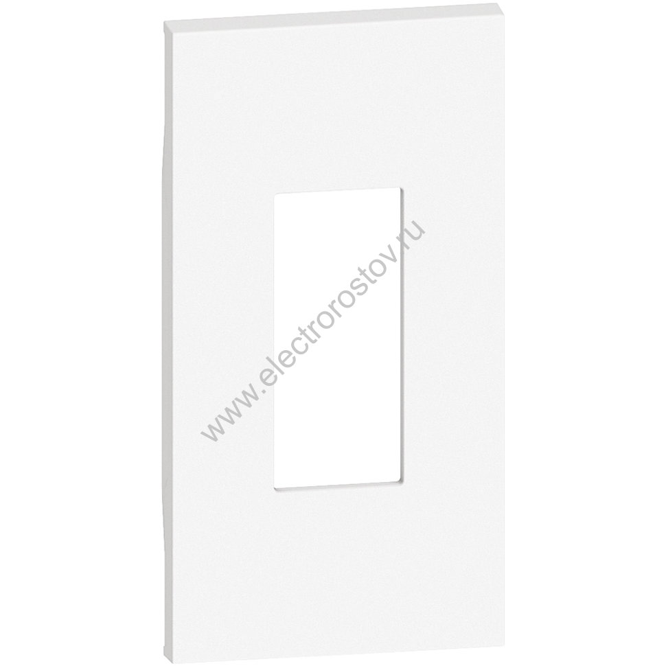 Living now Белый Лицевая панель для телеф и комп розеток 2 мод Bticino