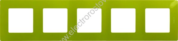 Etika Зеленый папоротник Рамка 5-ая Legrand