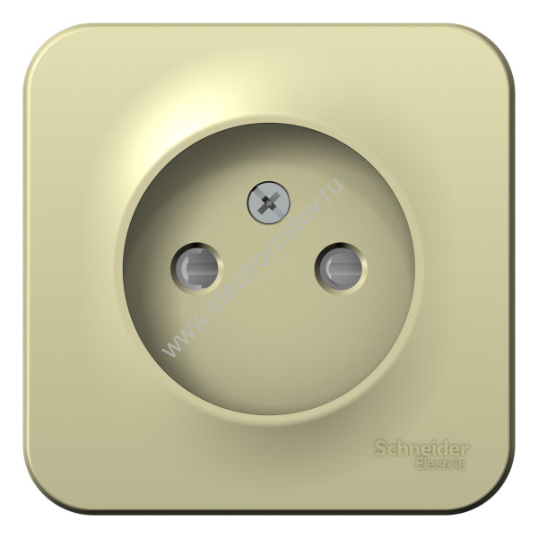 Blanca наруж Бежевый Розетка б/з со шторками, изолир. пластина 16А, 250В Schneider Electric