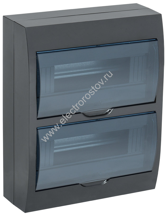 KREPTA 3 Корпус пластиковый накладной ЩРН-П-24 IP41 черный IEK