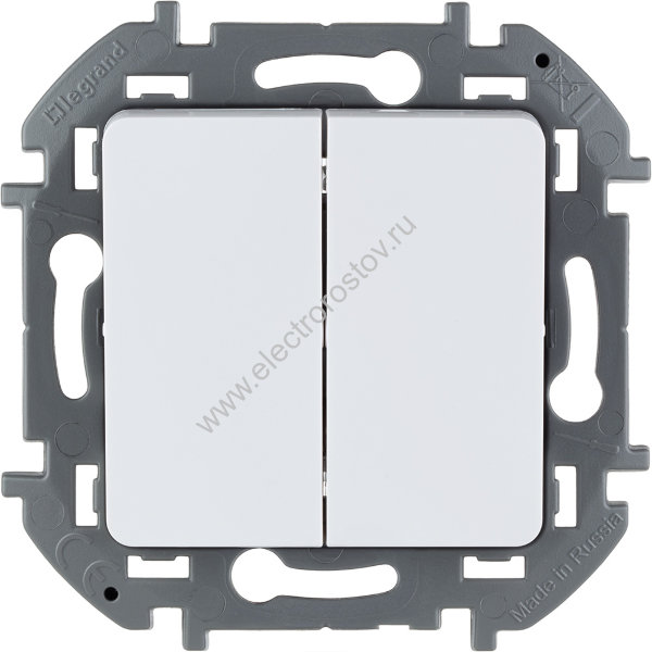 INSPIRIA Белый Выключатель 2-клавишный Legrand