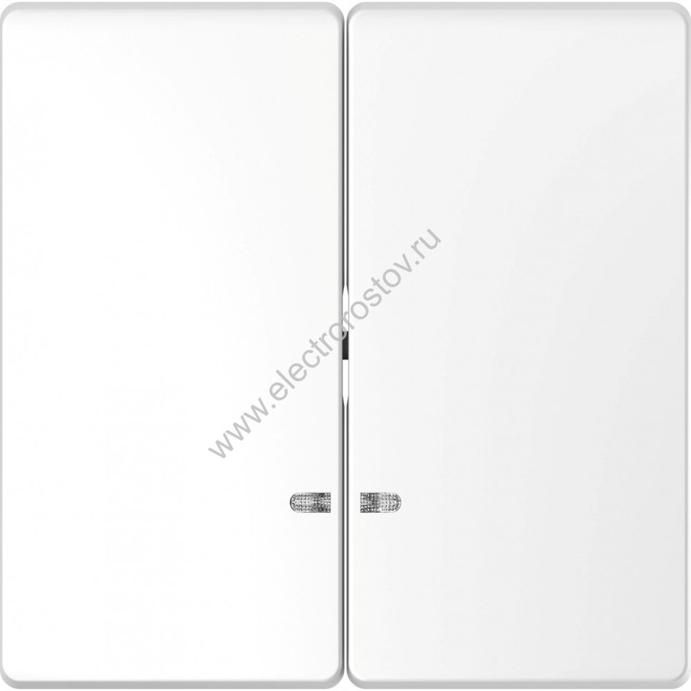 Schneider Electric Merten D-Life Белый Лотос Клавиша 2-ная с линзой для LED модуля