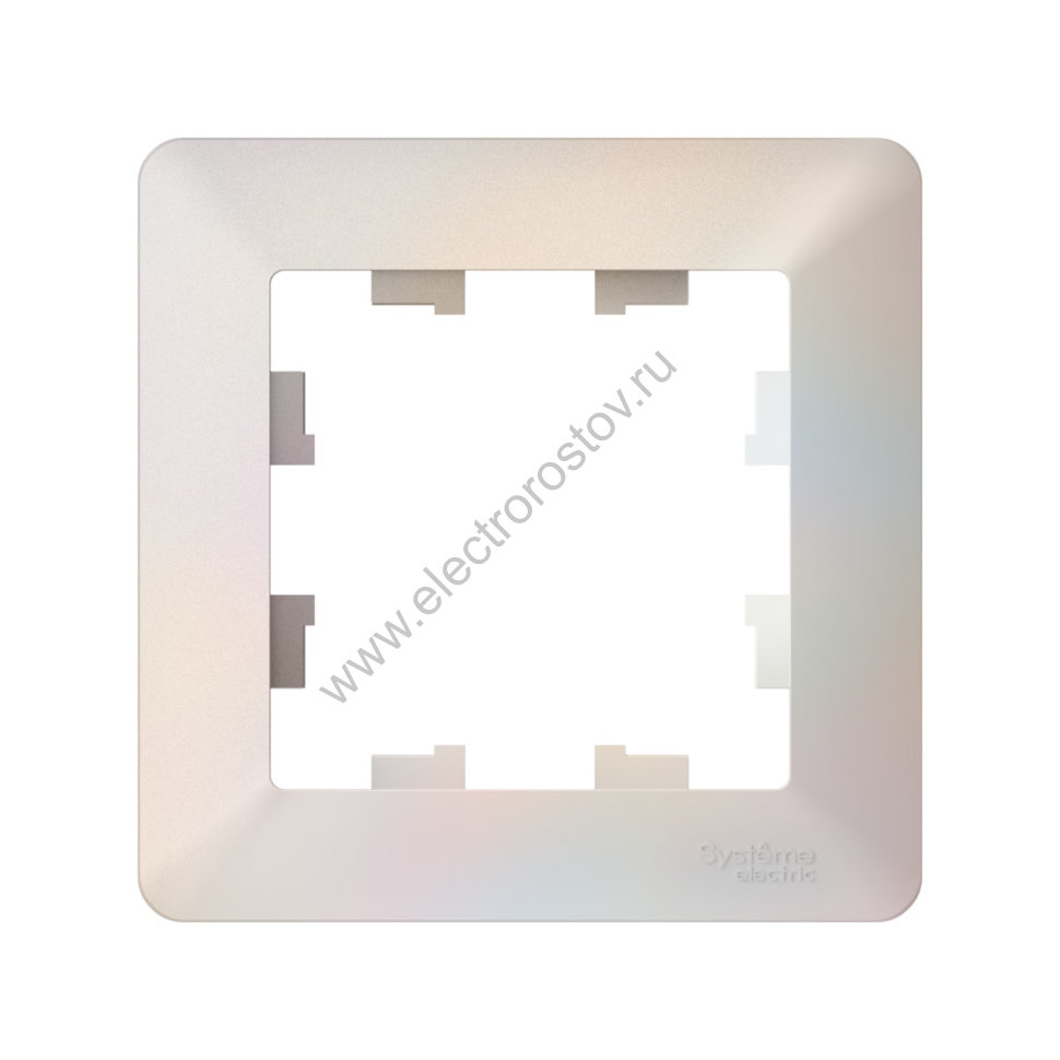 Systeme Electric AtlasDesign Air Жемчуг/дымчатый белый Рамка 1-ая