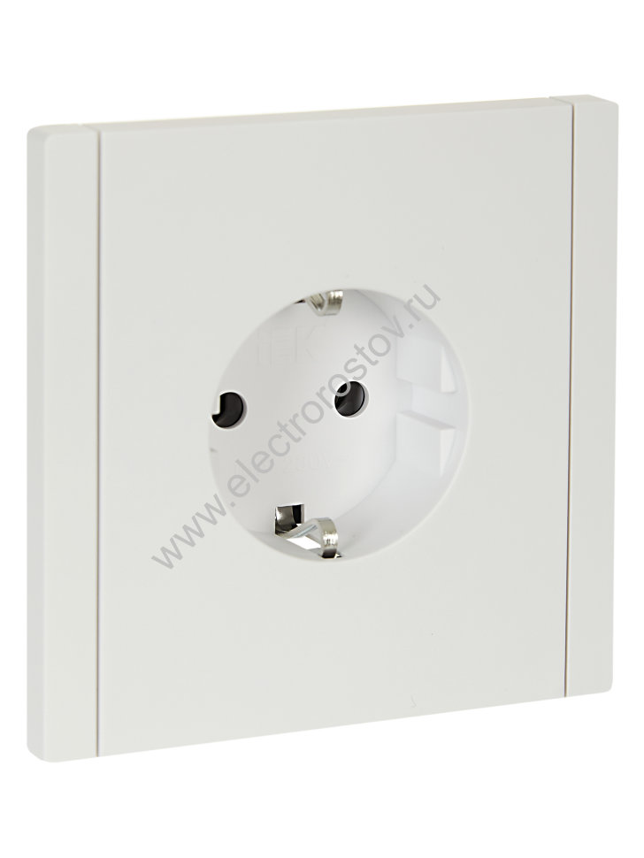 IEK FORTE&PIANO Белый Розетка с/з безвинтовое крепление 16А FP214