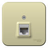 Blanca наруж Бежевый Розетка компьютерная RJ45, кат.5E, изолир. пластина Schneider Electric