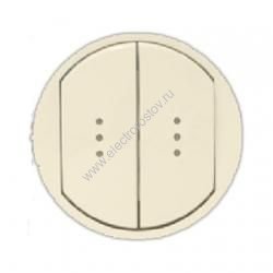 Celiane Беж Клавиша 2-ая с подсветкой Legrand