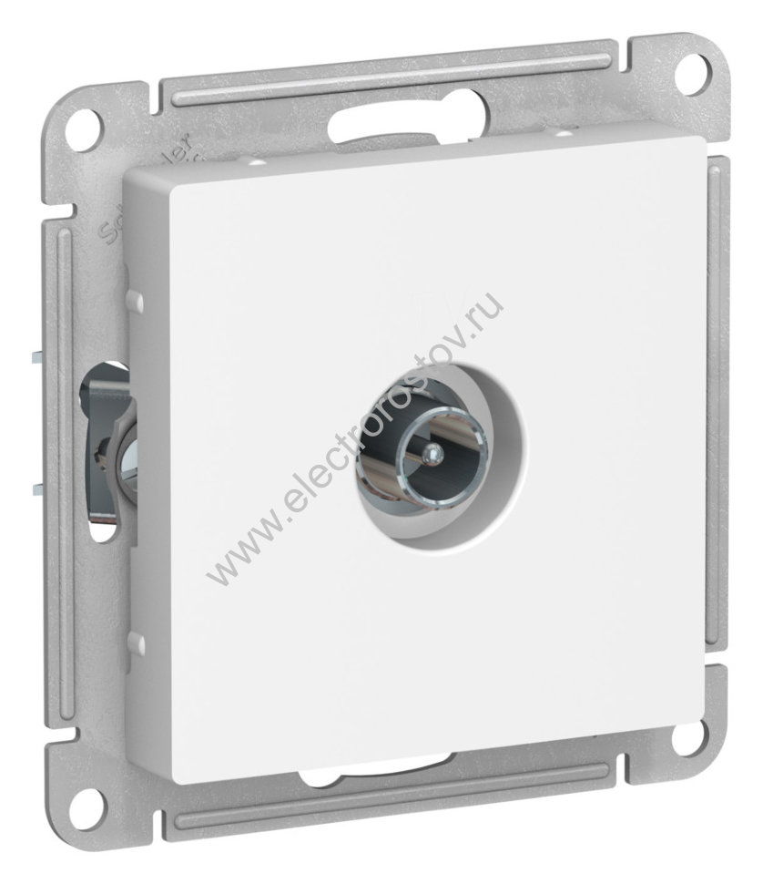 AtlasDesign Лотос Розетка TV оконечная 1DB, механизм Schneider Electric