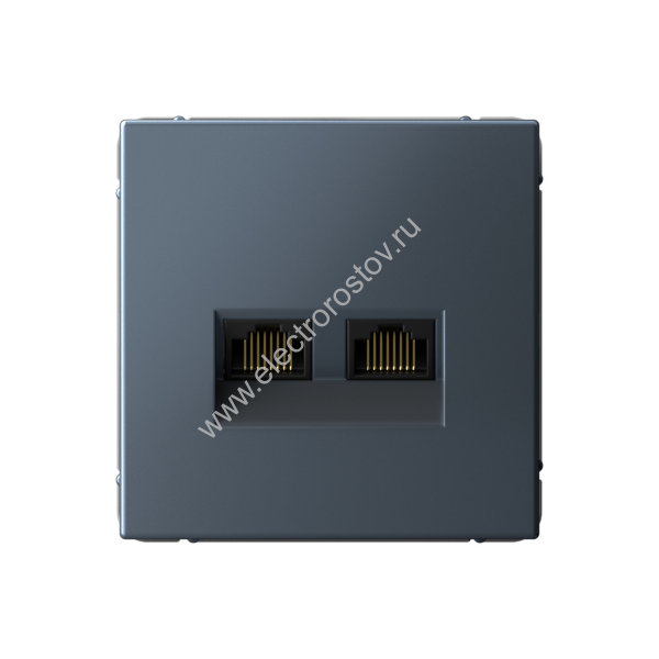 Systeme Electric ArtGallery Грифель Розетка двойная компьютерная RJ45+RJ45, кат.6А, механизм