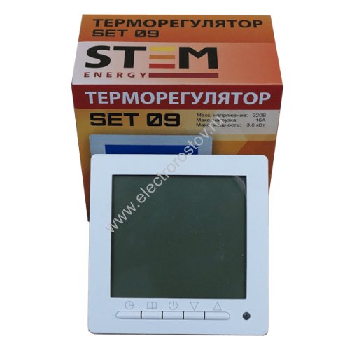Терморегулятор SET 09 программируемый STEM